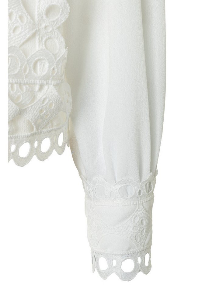 MORE&MORE Langarmbluse romantische Spitzenbluse – Bild 5 von 5