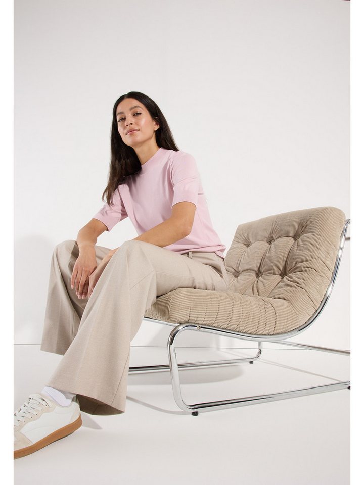 MORE&MORE Rundhalspullover zeitloser, femininer Halbarmpullover – Bild 4 von 5