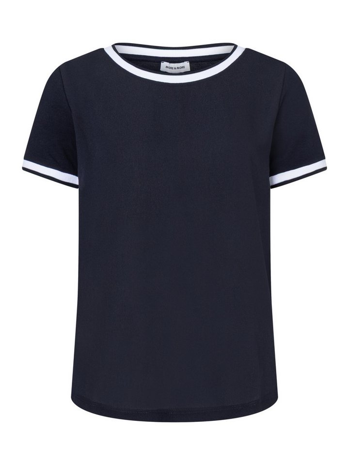 MORE&MORE T-Shirt Blusenshirt mit Kontrastabschlüssen – Bild 3 von 5