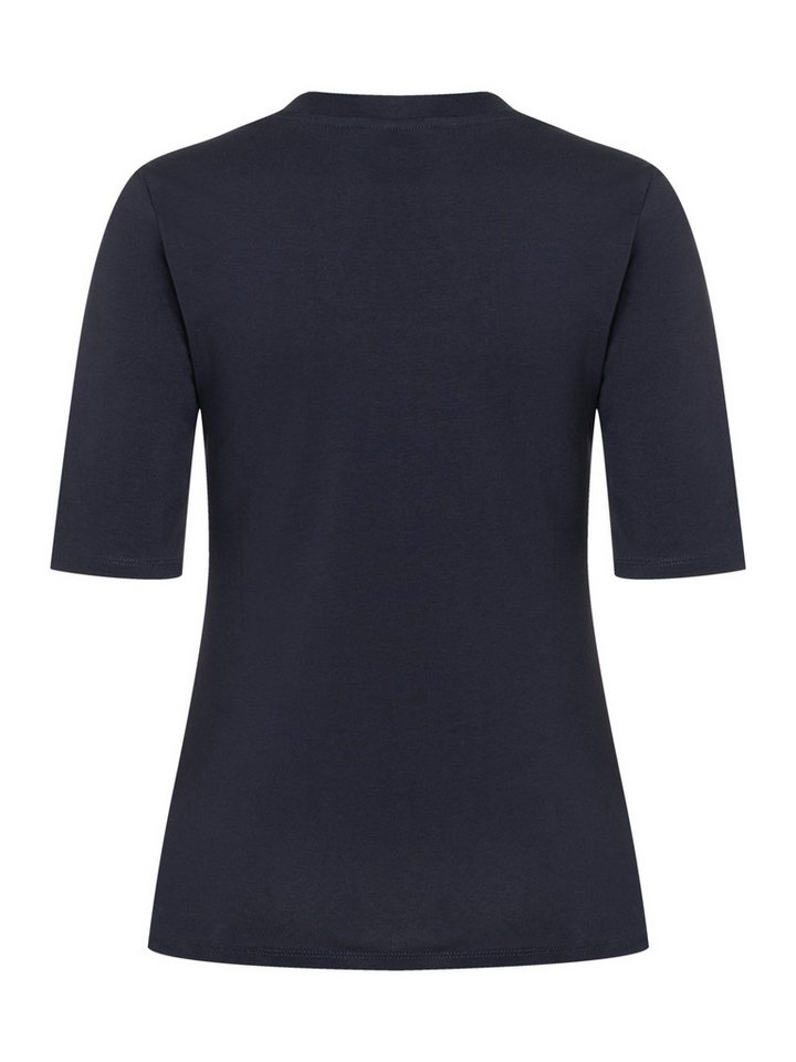 MORE&MORE T-Shirt elastisches Kurzarmshirt, V-Ausschnitt – Bild 2 von 3