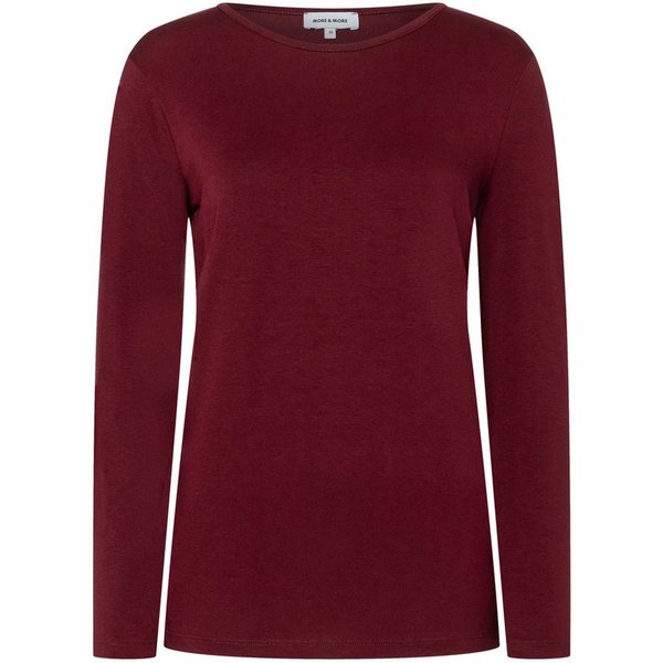 MORE&MORE T-Shirt zeitloses Basic-Langarmshirt