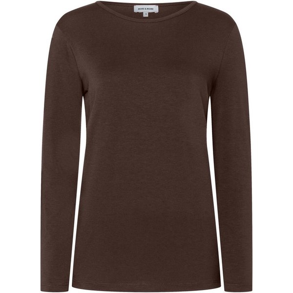 MORE&MORE T-Shirt zeitloses Basic-Langarmshirt