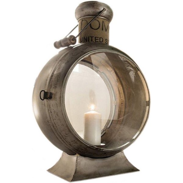 More2Home Kerzenlaterne Standlaterne, STORM, Metall vintage-natur, ca. 56 cm hoch