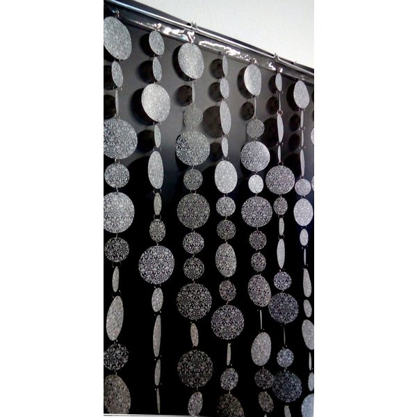 Morel SAS Türvorhang Türvorhang Kunststoff BAROQUE BLANC Maße 90x200cm