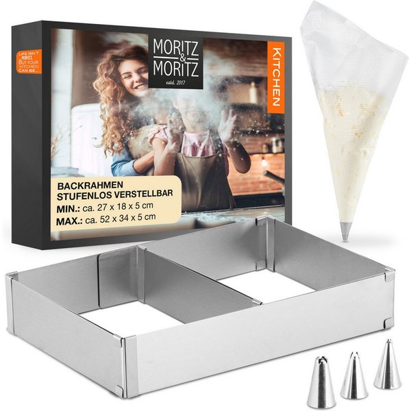 Moritz & Moritz Backrahmen Backrahmen Rechteckig Verstellbar 5cm hoch