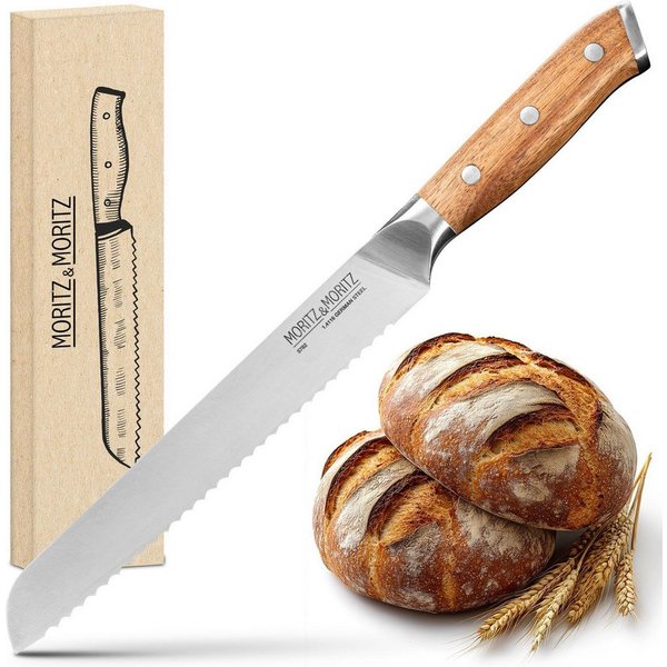 Moritz & Moritz Brotmesser Brotmesser 20cm Klinge, ergonomischer Griff