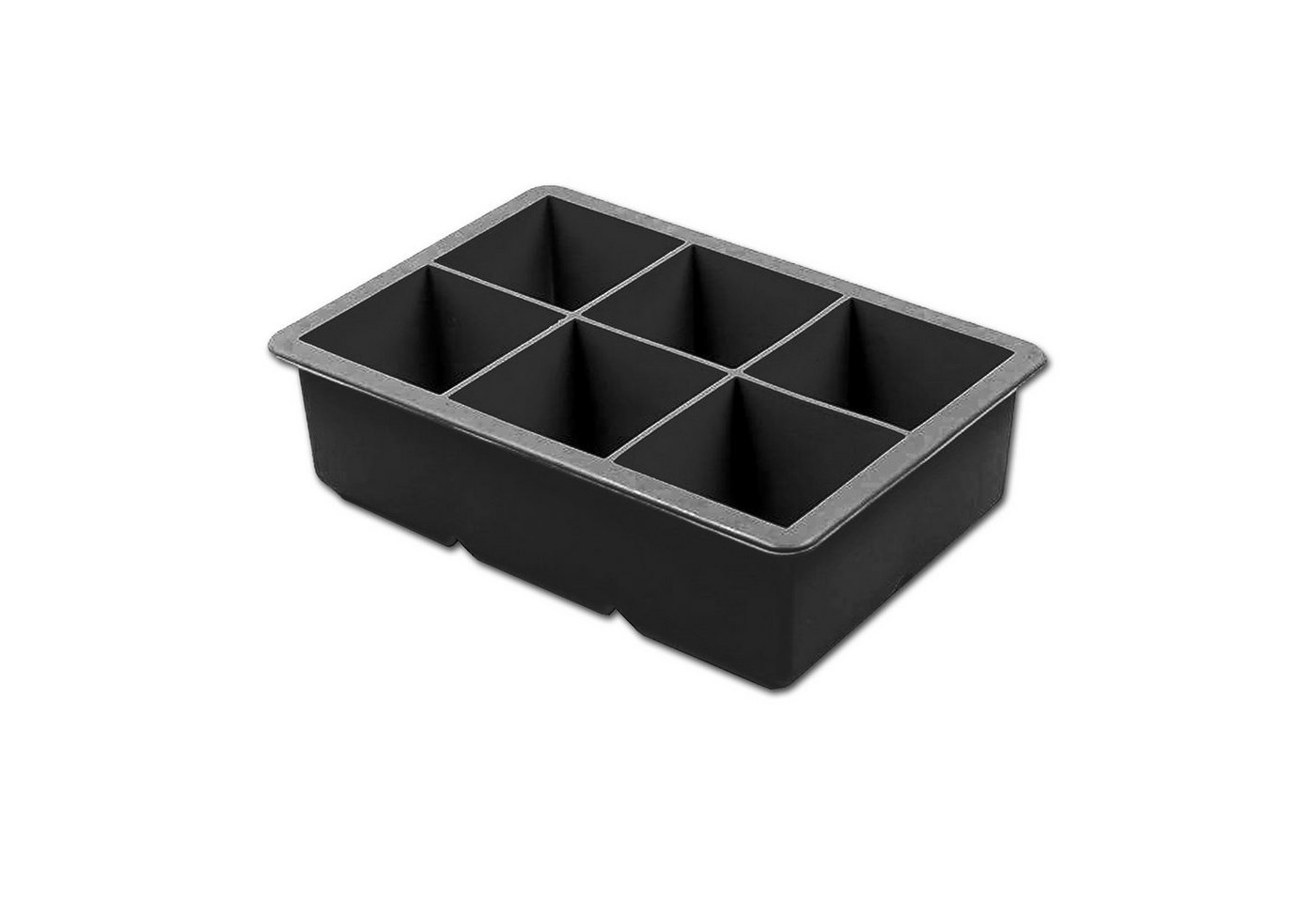 Moritz & Moritz Eiswürfelform XL Eiswürfelform Eiswürfelbereiter Jumbowürfel Form, (4-tlg), Silikon für 6 Eiswürfel 4,6 x 4,6 cm – Bild 2 von 5