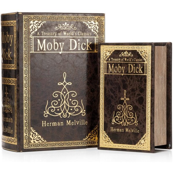 Moritz Etui Buchattrappe Moby Dick Wal verziert
