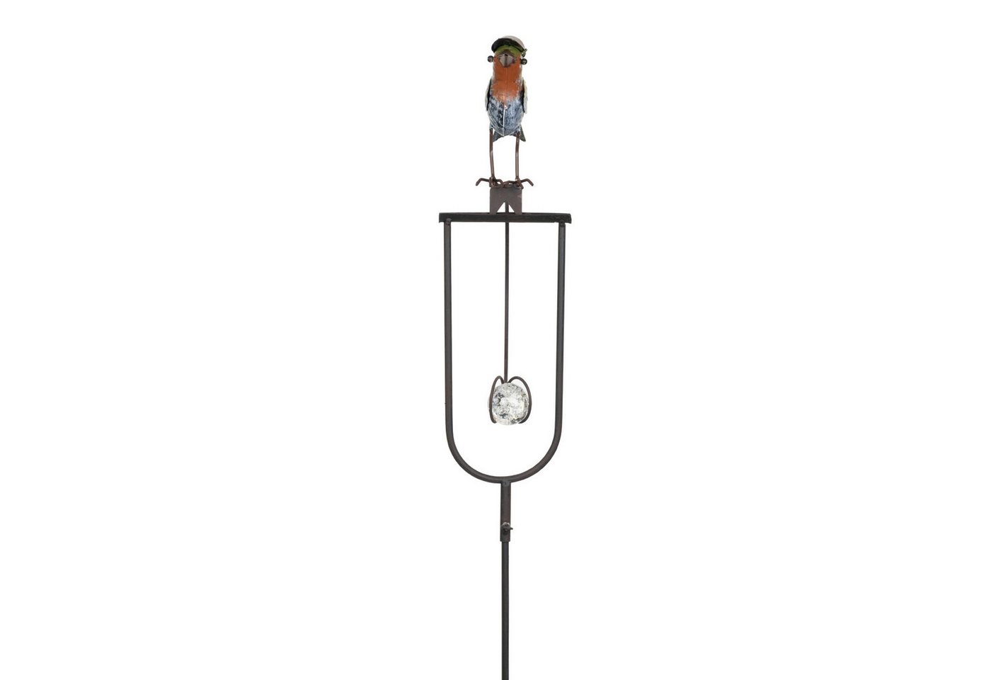 Moritz Gartenstecker Gartenstecker Vogel mit Hut aus Metall, 105 cm – Bild 5 von 5