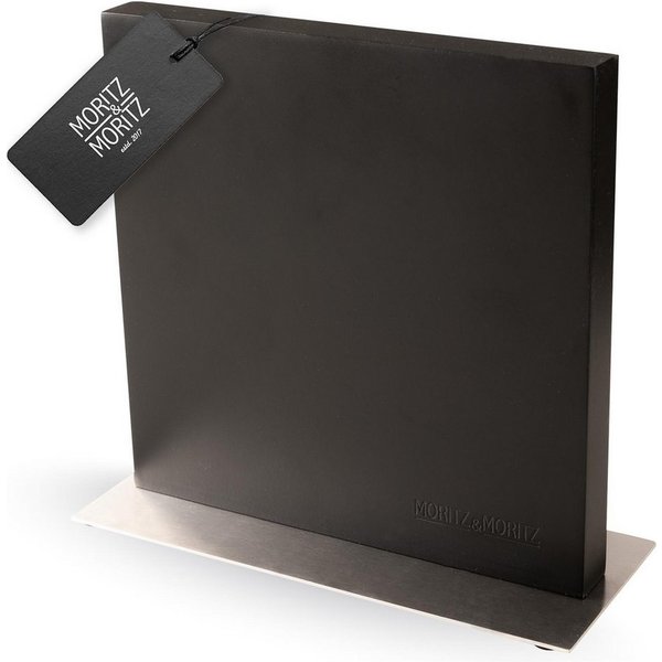Moritz & Moritz Magnet-Messerblock Messerblock magnetisch, schwarz (1tlg), Magnetisch mit Edelstahlboden