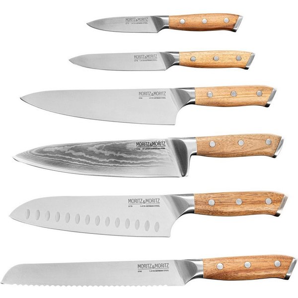 Moritz & Moritz Messer-Set Küchenmesser Set 6tlg