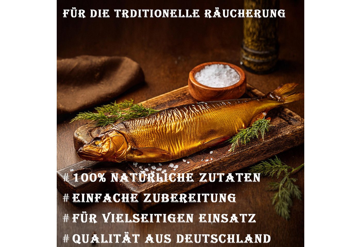 Moritz Räucherbox Räucherlauge 4er Set (Aal, Forelle, Paprika, Kräuter der Provence) Salzmischung Nitrit Salz NPS Salz zum Pökeln – Bild 4 von 5