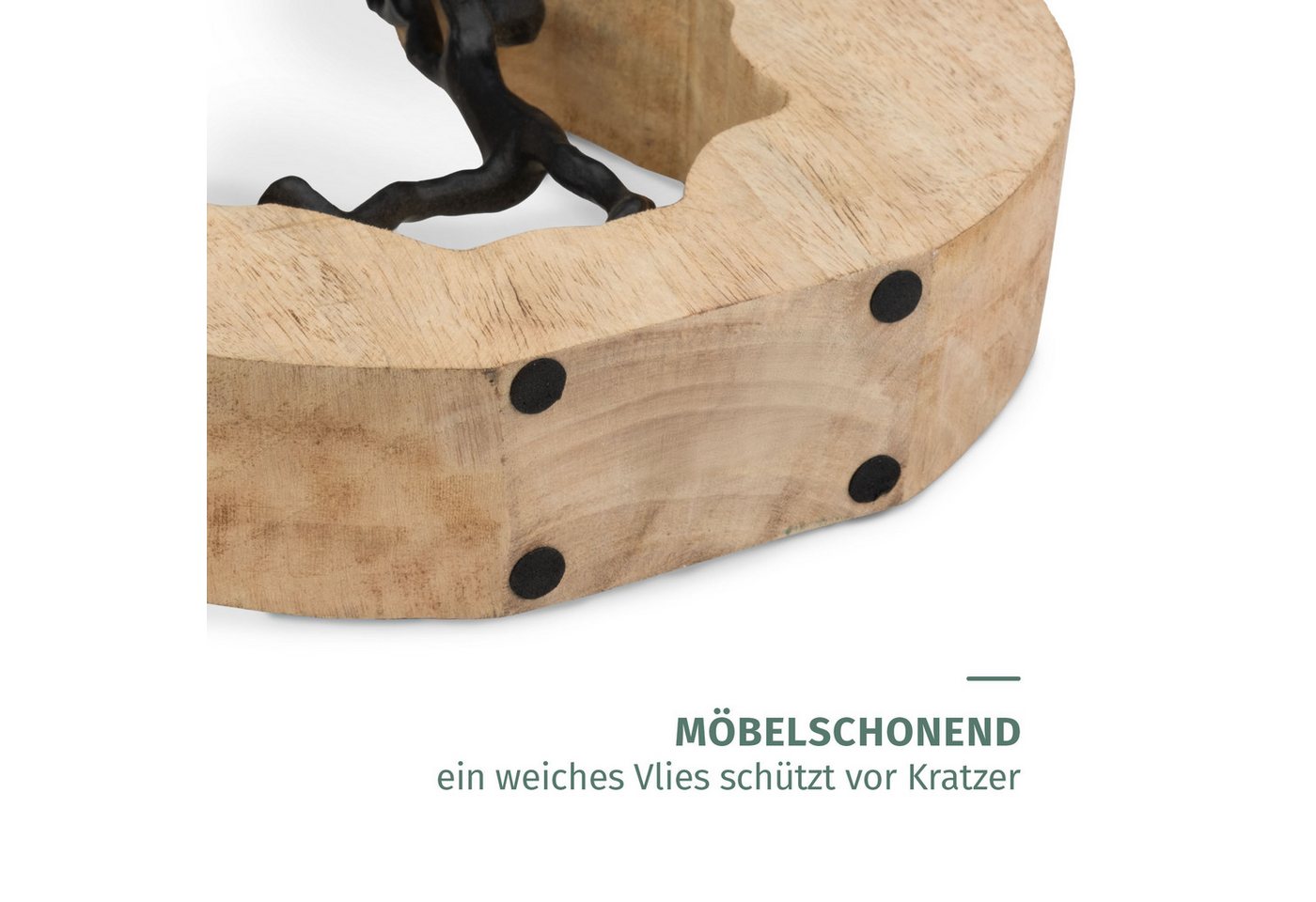 Moritz Skulptur Nicht aufgeben, Holz, Tischdeko, Fensterdeko, Wanddeko, Holzdeko, Weihnachtsdeko – Bild 4 von 5