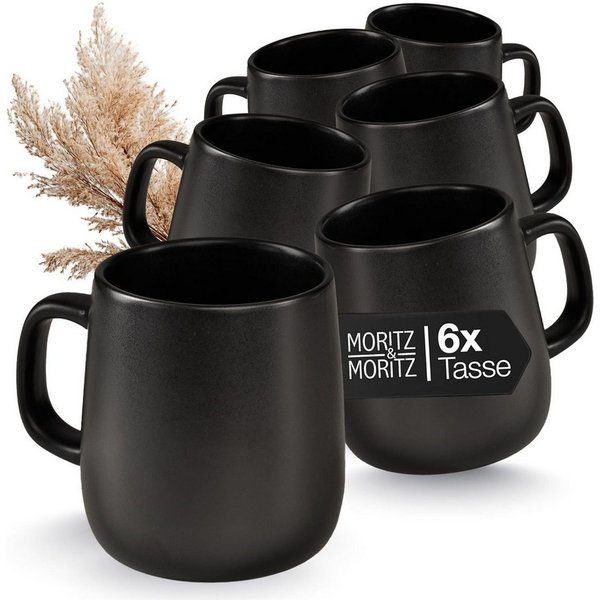 Moritz & Moritz Tasse VIDA Kaffeebecher 6er, 6-tlg., Porzellan, Spülmaschinengeeignet