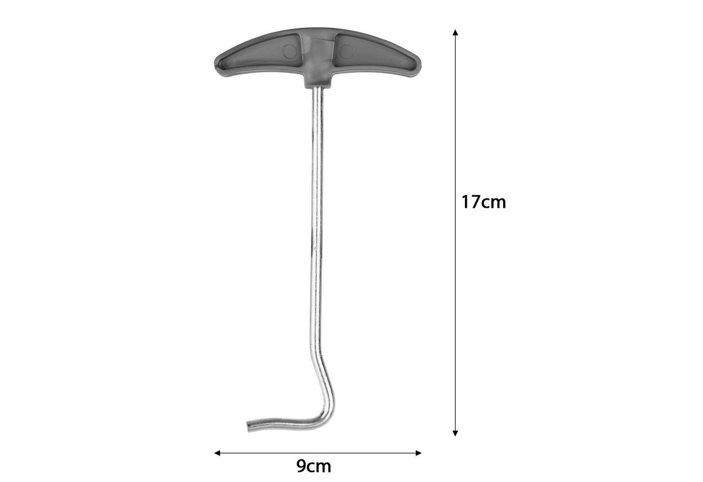 Moritz Zelthering Heringzieher 17cm Stahl, (Set), Erdnagel Zelthering Erdanker Bodenanker Zeltbefestigung – Bild 2 von 4