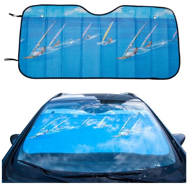 MORRENT Autosonnenschutz Frontscheibenabdeckung UV Sonnenschutz Windschutzscheibenabdeckung
