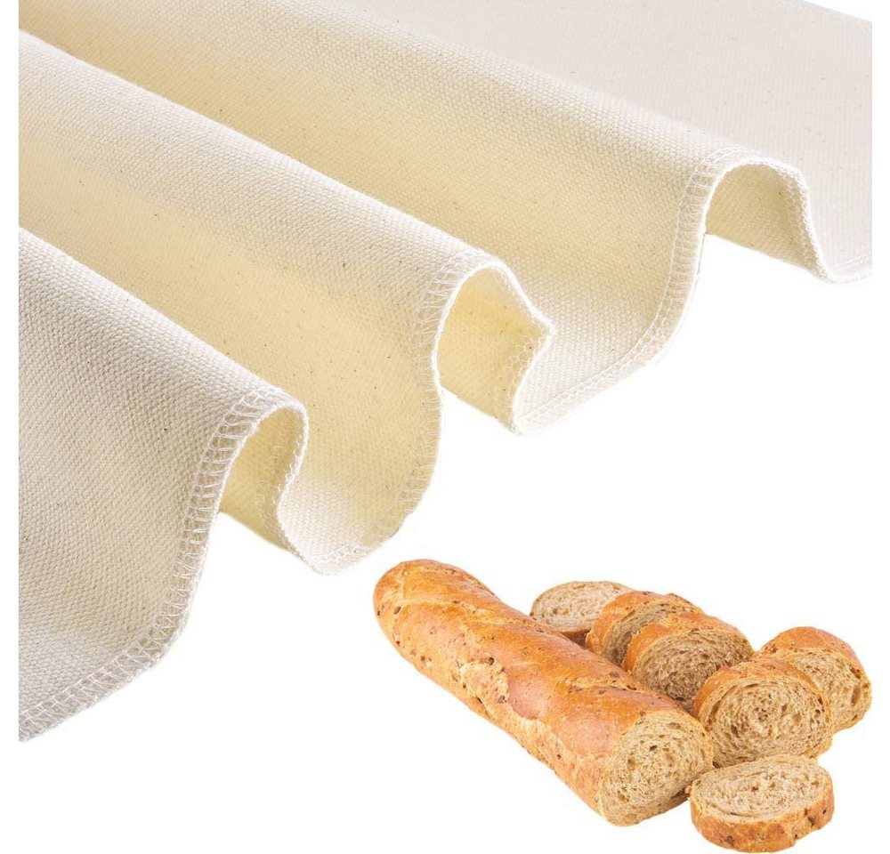 MORRENT Backform Bäckerleinen Teigtuch, 100% unbehandeltes Naturleinen für das Backen. – Bild 2 von 5