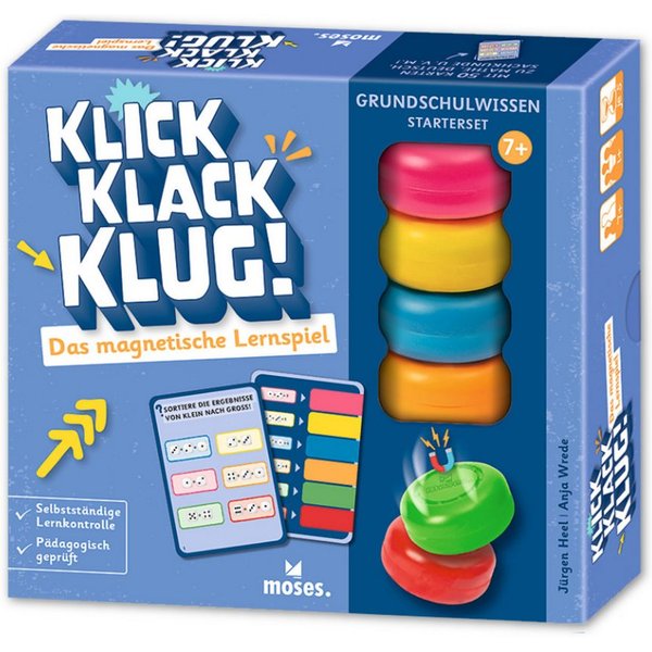 Moses. Verlag Spiel Klick Klack Klug! – Das magnetische Lernspiel für Grundschulkinder