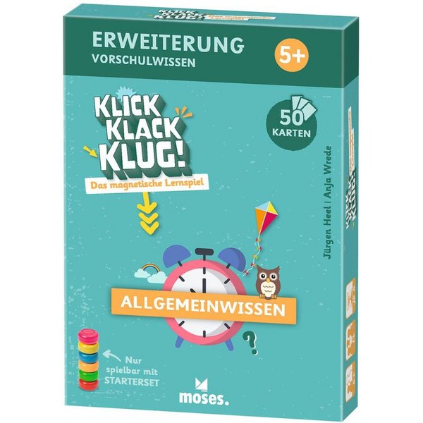 Moses. Verlag Spiel Klick Klack Klug! – Lernspiel Erweiterungsset, für Vorschulkinder
