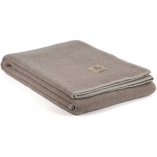 Wohndecke Merino/Kaschmir-Decke LUMA SOFT, braun, 140 x 200 cm, MoST Blankets