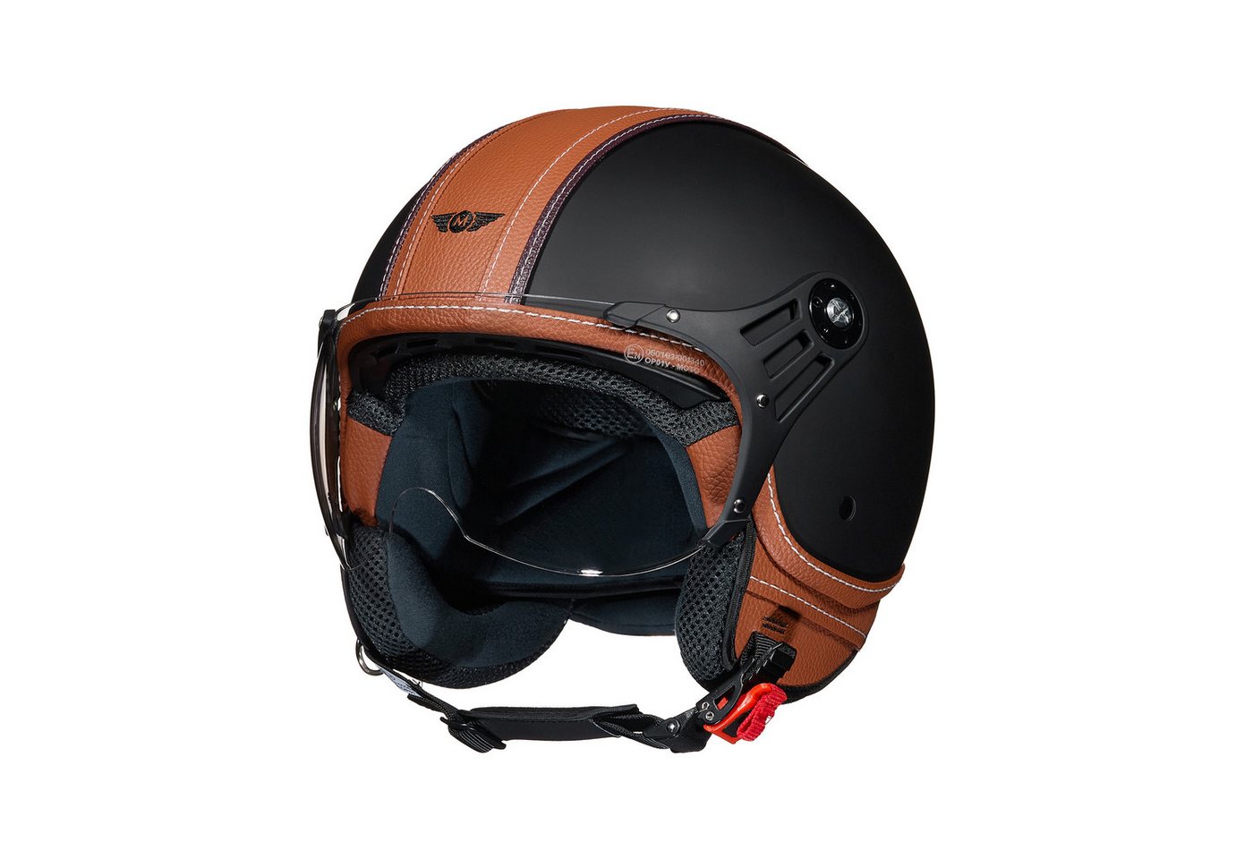MOTO HELMETS Motorradhelm Jethelm Motorradhelm, Helm für Motorrad, Roller & Scooter, Schnellverschluss, nur 1050g – Bild 3 von 5
