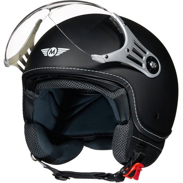 MOTO HELMETS Motorradhelm Jethelm Motorradhelm, Helm für Motorrad, Roller & Scooter, Schnellverschluss, nur 1050g