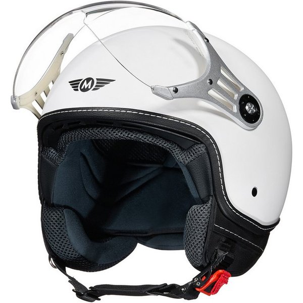 MOTO HELMETS Motorradhelm Jethelm Motorradhelm, Helm für Motorrad, Roller & Scooter, Schnellverschluss, nur 1050g