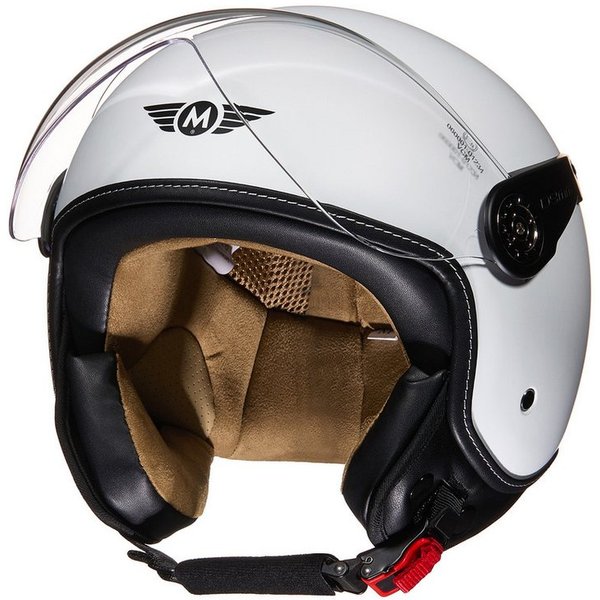MOTO HELMETS Motorradhelm Jethelm Motorradhelm, Helm für Motorrad, Roller & Scooter, Schnellverschluss, nur 1050g