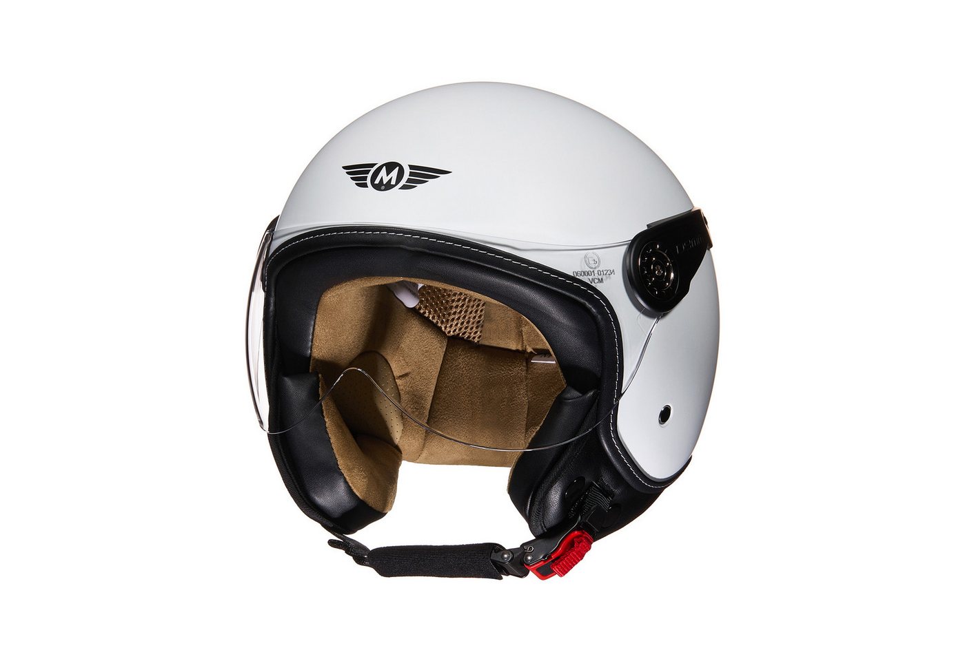 MOTO HELMETS Motorradhelm Jethelm Motorradhelm, Helm für Motorrad, Roller & Scooter, Schnellverschluss, nur 1050g – Bild 4 von 5