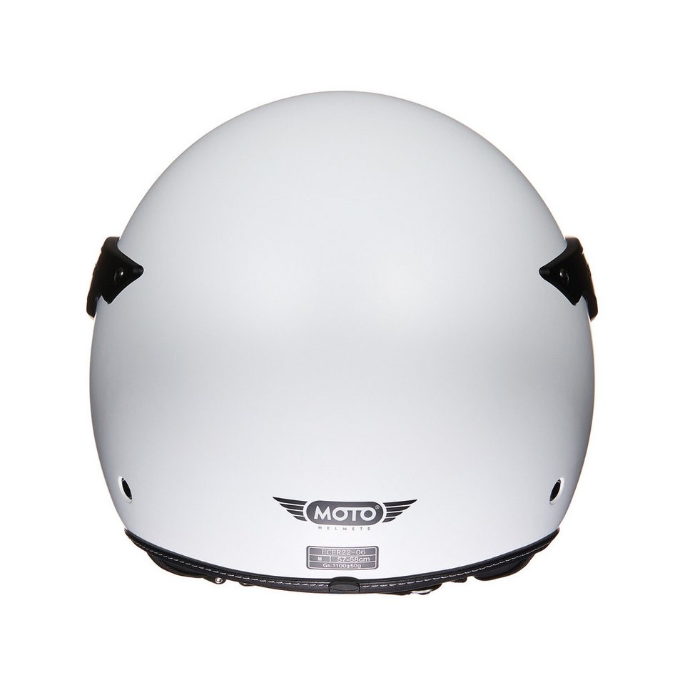 MOTO HELMETS Motorradhelm Jethelm Motorradhelm, Helm für Motorrad, Roller & Scooter, Schnellverschluss, nur 1050g – Bild 5 von 5