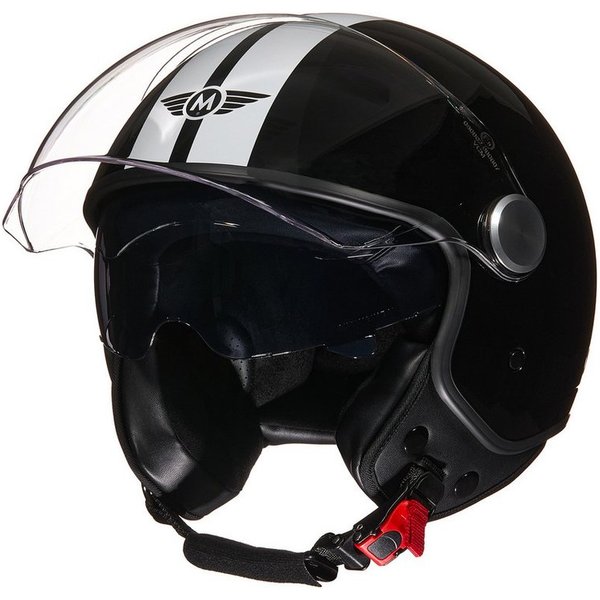 MOTO HELMETS Motorradhelm Jethelm Motorradhelm, Helm für Motorrad & Roller, Schnellverschluss, Sonnenvisier, nur 1050g