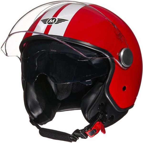 MOTO HELMETS Motorradhelm Jethelm Motorradhelm, Helm für Motorrad & Roller, Schnellverschluss, Sonnenvisier, nur 1050g