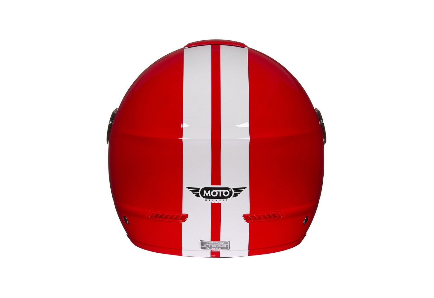 MOTO HELMETS Motorradhelm Jethelm Motorradhelm, Helm für Motorrad & Roller, Schnellverschluss, Sonnenvisier, nur 1050g – Bild 3 von 5