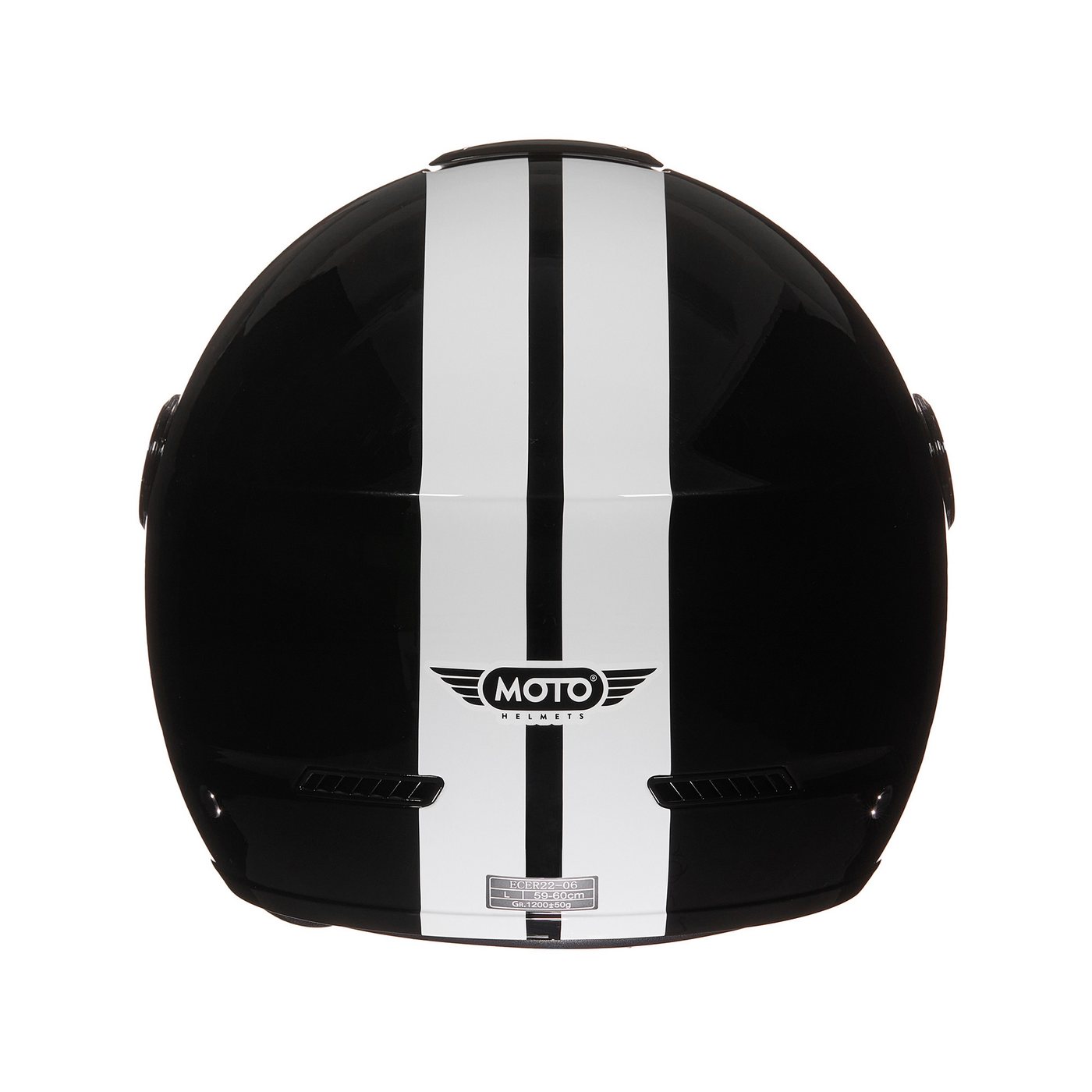 MOTO HELMETS Motorradhelm Jethelm Motorradhelm, Helm für Motorrad & Roller, Schnellverschluss, Sonnenvisier, nur 1050g – Bild 3 von 5