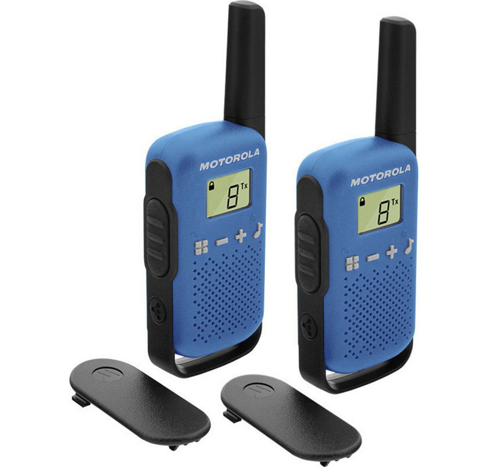 Motorola Solution Walkie Talkie Motorola Solutions TALKABOUT T42 blau PMR-Handfunkgerät 2er Set – Bild 2 von 3