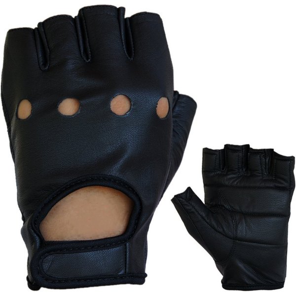 PROANTI Motorradhandschuhe PROANTI fingerlose Chopper Auto Motorrad taktische Lederhandschuhe