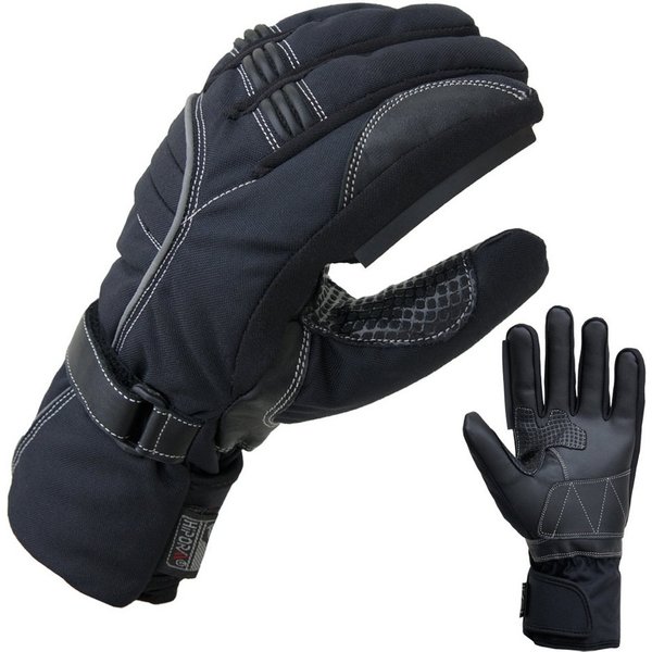 PROANTI Motorradhandschuhe PROANTI Winter Regen Motorradhandschuhe mit Visierwischer