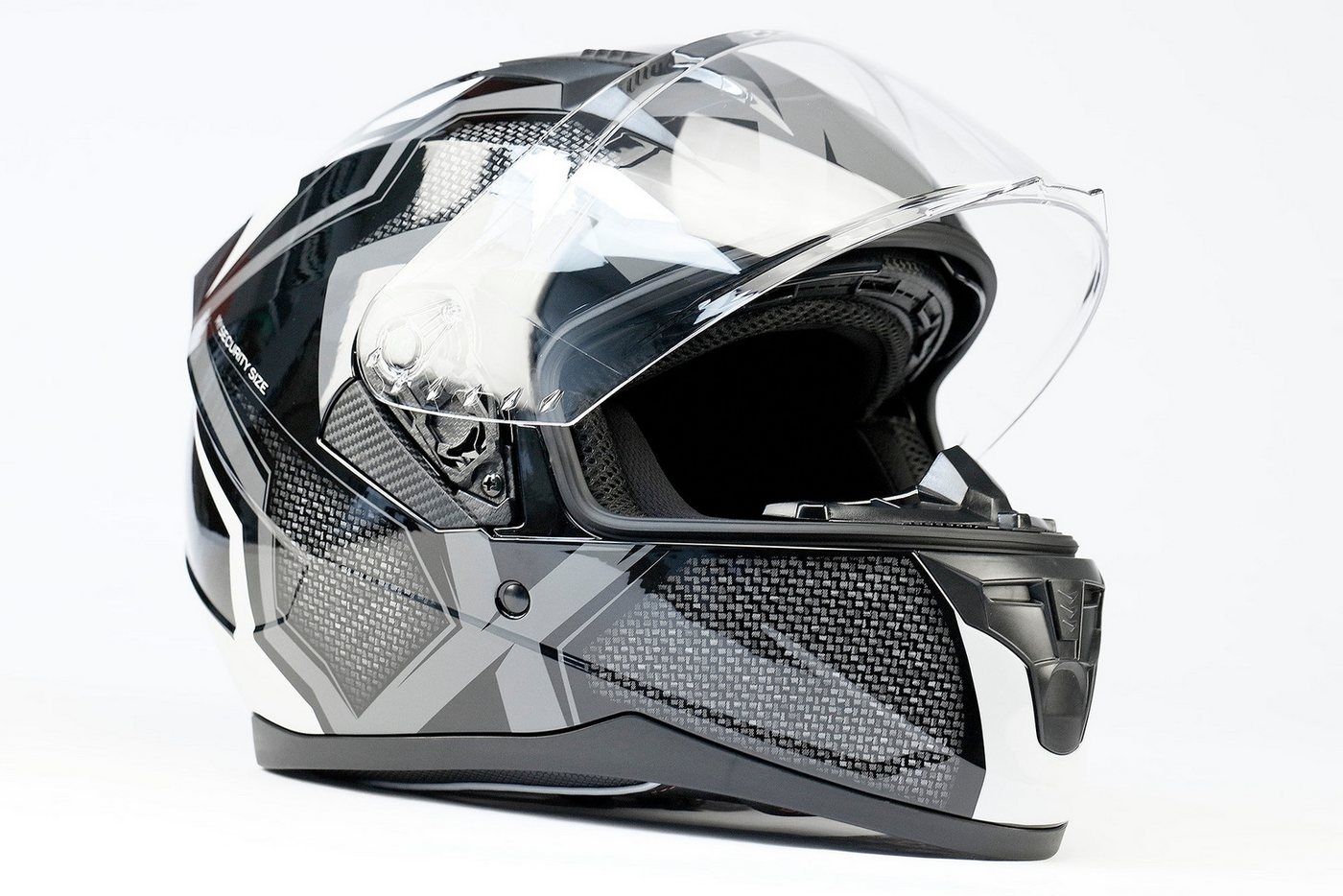 BNO Motorradhelm BNO X6 Integralhelm, mit integrierter Sonnenbrille, ECE R 22-06 – Bild 4 von 5