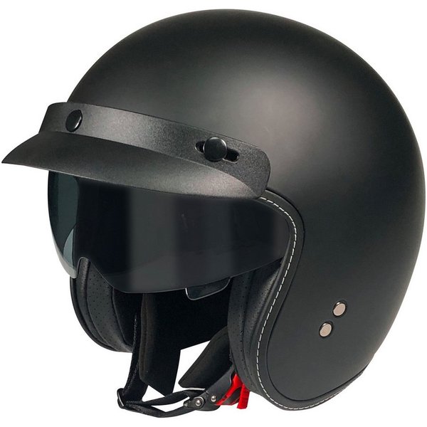 ROCC Motorradhelm Rocc Classic Pro Jethelm Matt-Schwarz M (1er Set), jethelm für motorrad