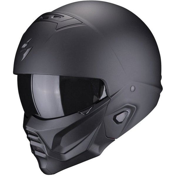 Scorpion Exo Motorradhelm Scorpion Exo-Combat II Solid Jet-Helm Matt-Schwarz (1er Set), jethelm für motorrad