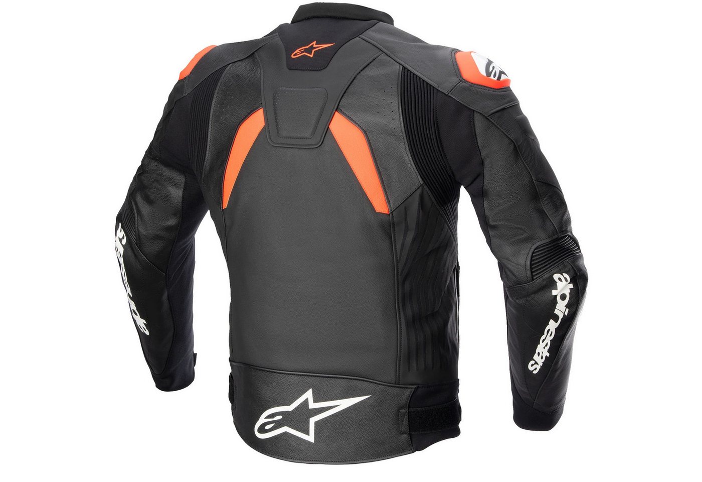 Alpinestars Motorradjacke Alpinestars GP Plus V4 Lederjacke Herren schwarz / fluo-rot / weiss motorrad lederjacke herren – Bild 2 von 2