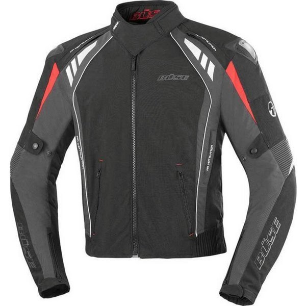 Büse Motorradjacke Büse B. Racing Pro Textil-Jacke schwarz / anthrazit motorradjacke herren