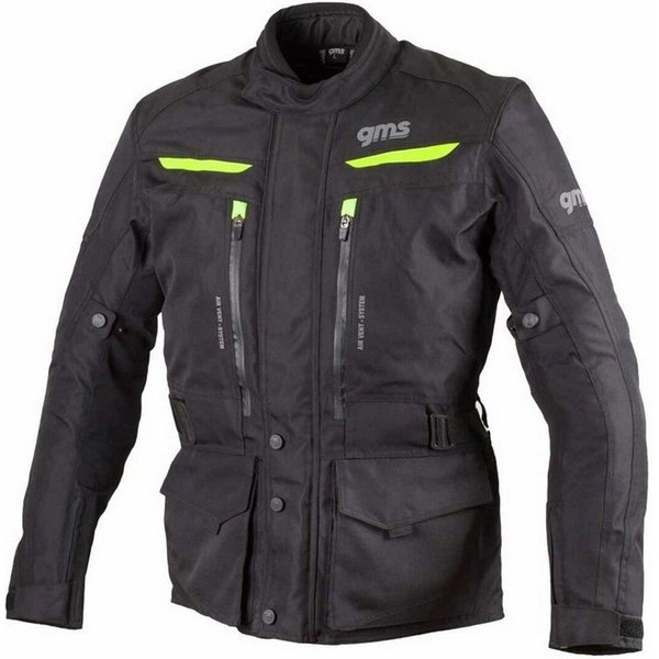 gms Motorradjacke GMS Gear Motorrad Textiljacke Wasserdicht Atmungsaktiv winddicht protektoren reflektierende reißve