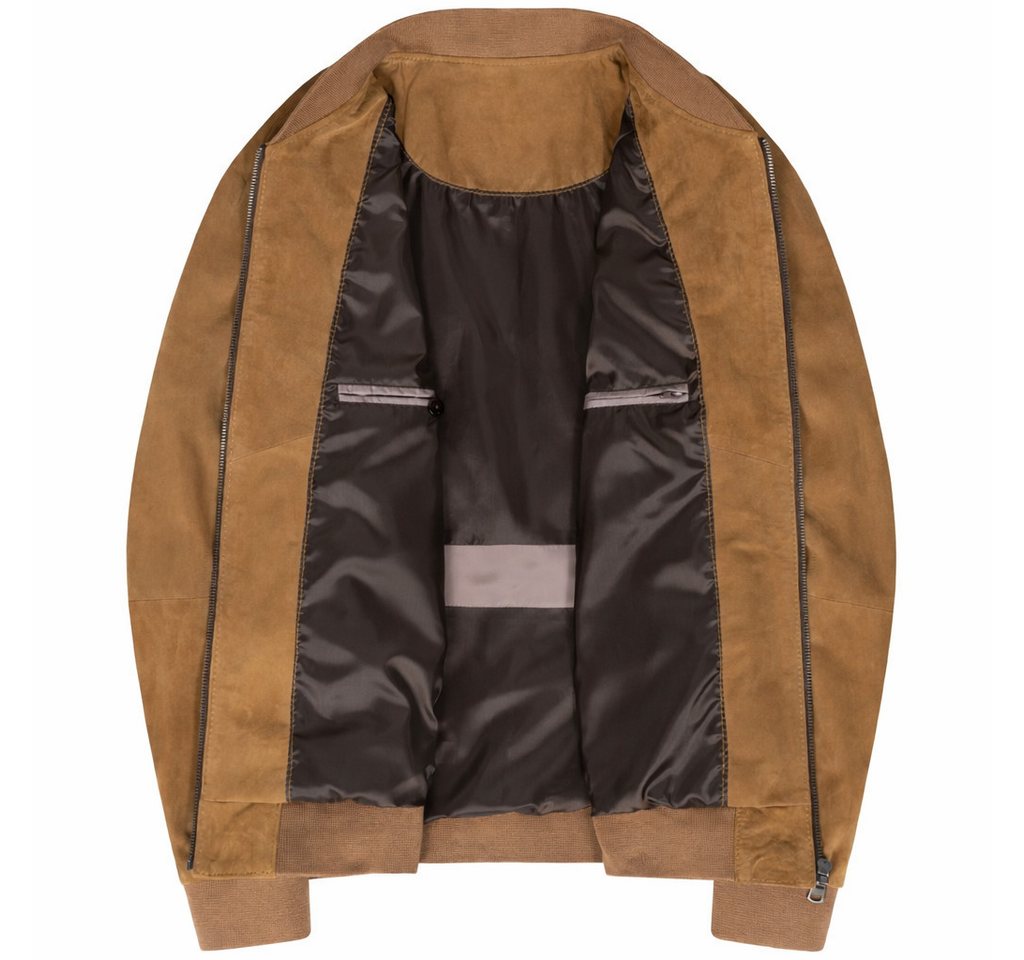 Mouflon Lederjacke Marlon echte, samtweiche Ziegenveloursleder – Bild 2 von 3