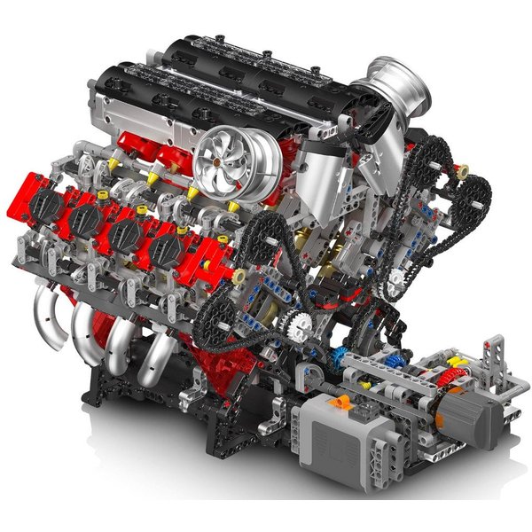 Mould King 10130 F488 V8 Engine Konstruktions-Spielset, (2718 St)