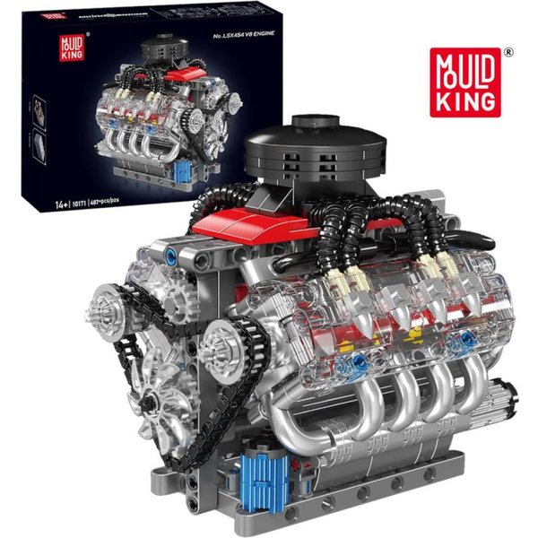 Mould King 10171 V8 Engine Konstruktions-Spielset, (487 St)