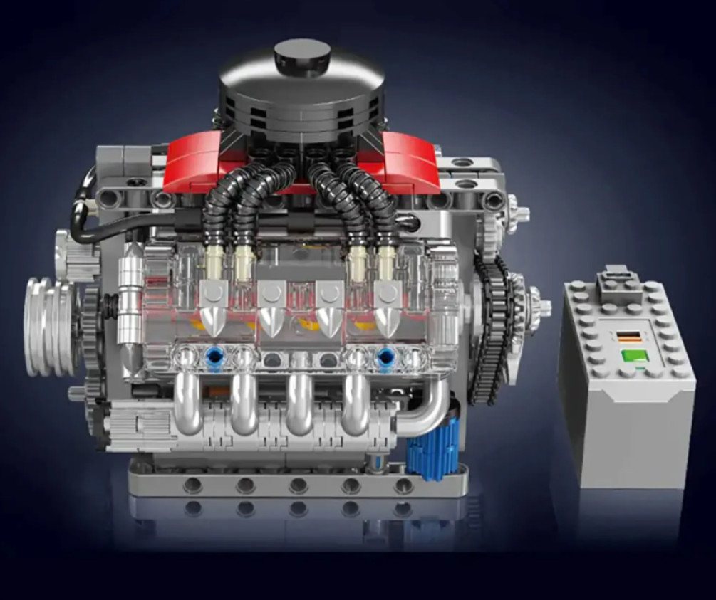 Mould King 10171 V8 Engine Konstruktions-Spielset, (487 St) – Bild 4 von 5