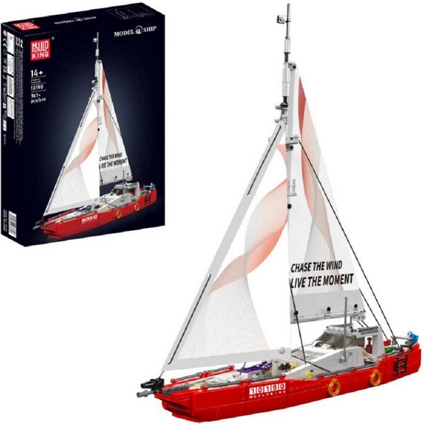Mould King 10190 Modernes Segelboot Konstruktions-Spielset, (767 St)