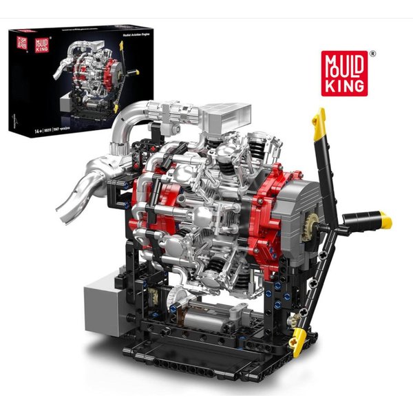 Mould King 10211 Radial Aviation Engine Konstruktions-Spielset, (1147 St)