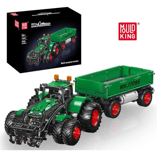 Mould King Traktor mit Kipp-Anhänger Konstruktionsspielsteine, (2368 St)